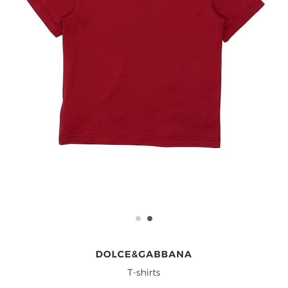 Dolce & Gabbana Red Short Sleeve Tee